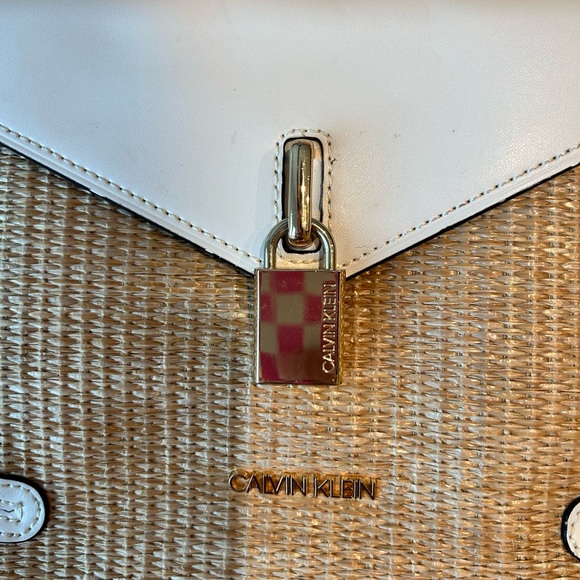 Calvin Klein Handbag, Natural with Brown Trim, H1ABLQM2 - Picture 3 of 9
